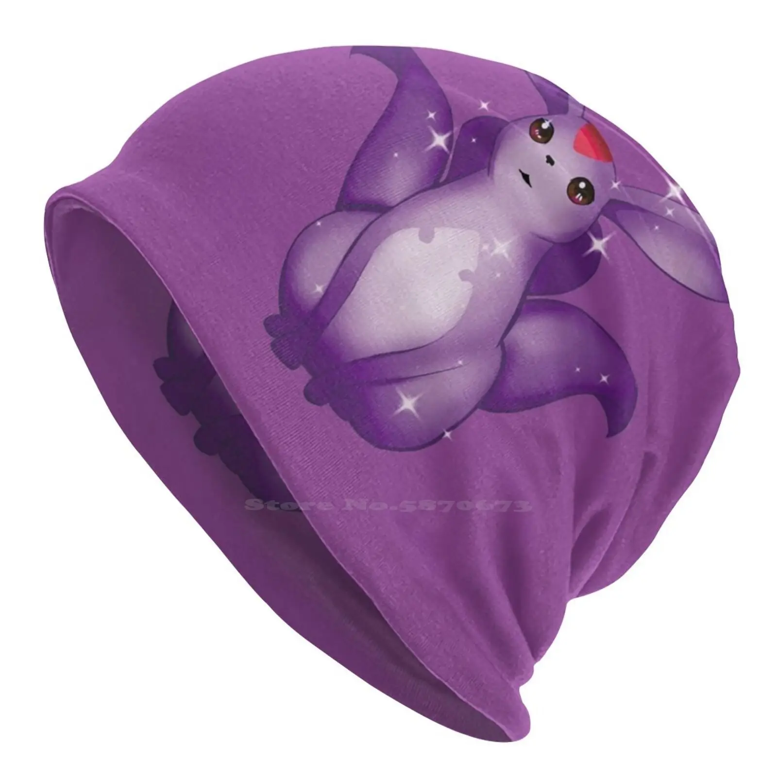 Amethyst Carbuncle Knitted Hat Warm Beanie Outdoor Caps Carbuncle Amethyst February Birthstones Gemstones Purple Ffxiv Ff14