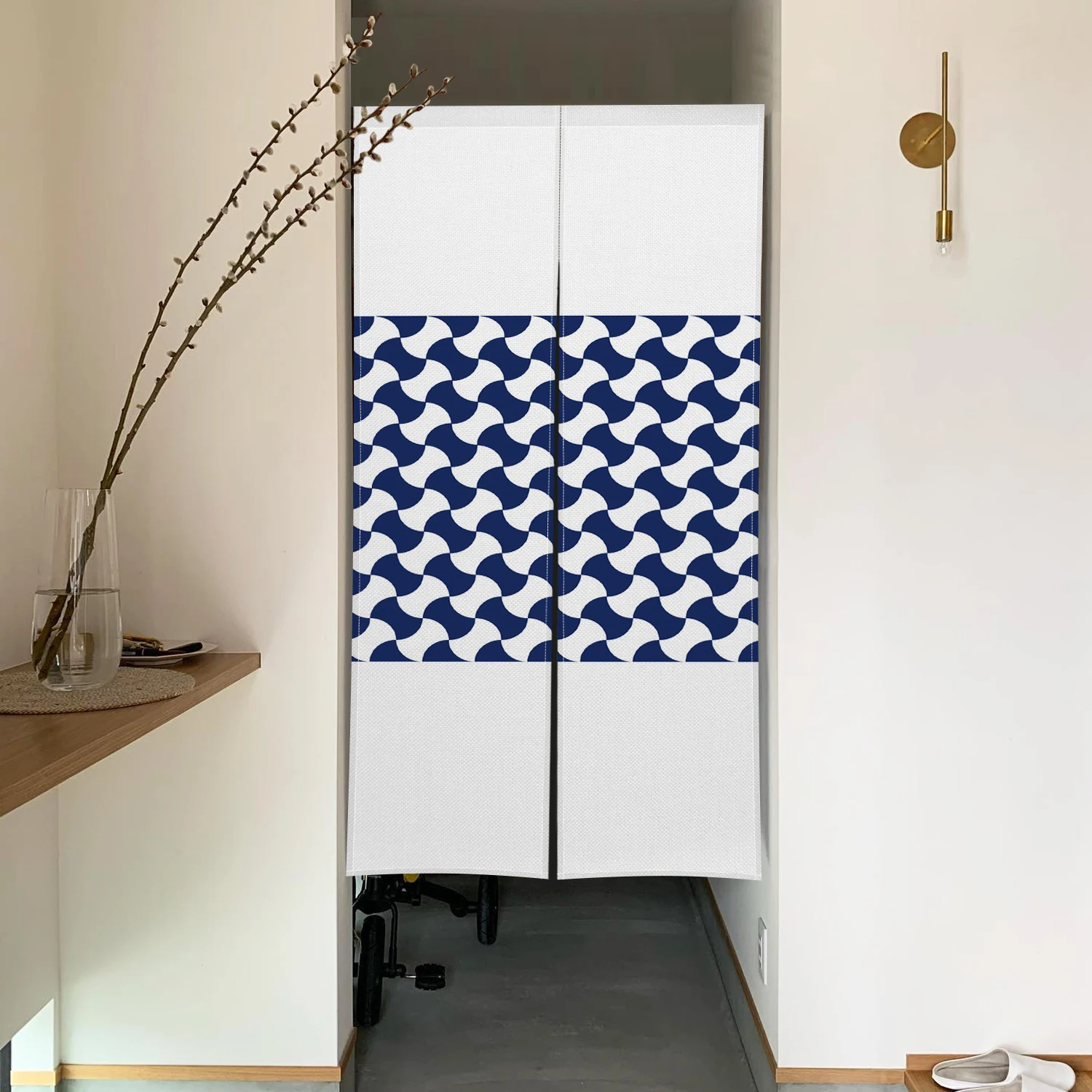 Japanischer Leinen-Noren mit B – Noren Curtain Doorway Bewertung und Preis