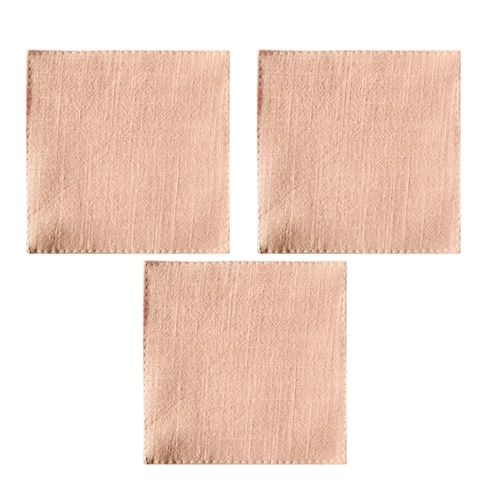 

3 шт., подставка из хлопчатобумажной ткани, чайное полотенце, креативная впитывающая воду изоляционная подушка, универсальная бытовая двойная тканевая подставка для столовых приборов, стол