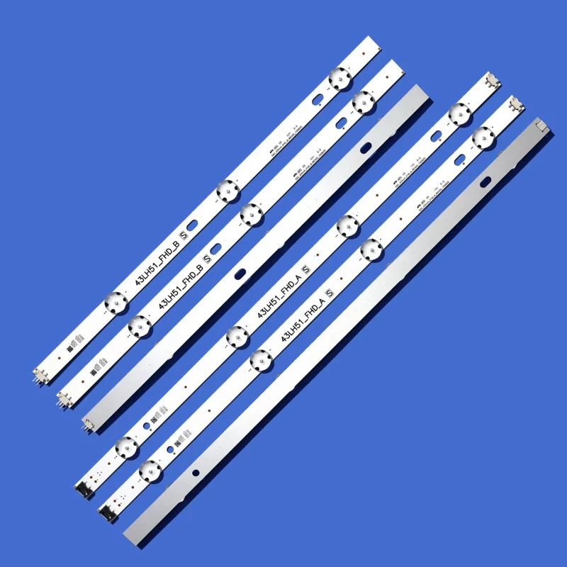 LG 43lf510v 43lh510v 43lh510v 43lh570v 43lh520v 43lh513v 43lh590v 43lh630v 43lh5100 43lj43v 43lf5100 43lh511t için LED arka ışık şeridi