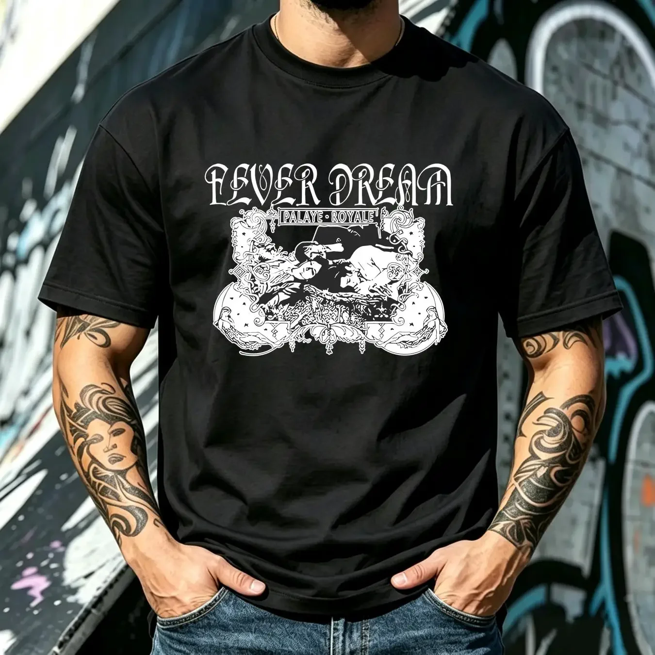 washed T Shirt Palaye Royale Fever Dream long or short sleeves vintage Washed designer clothes Slightly Comfortable streetwear