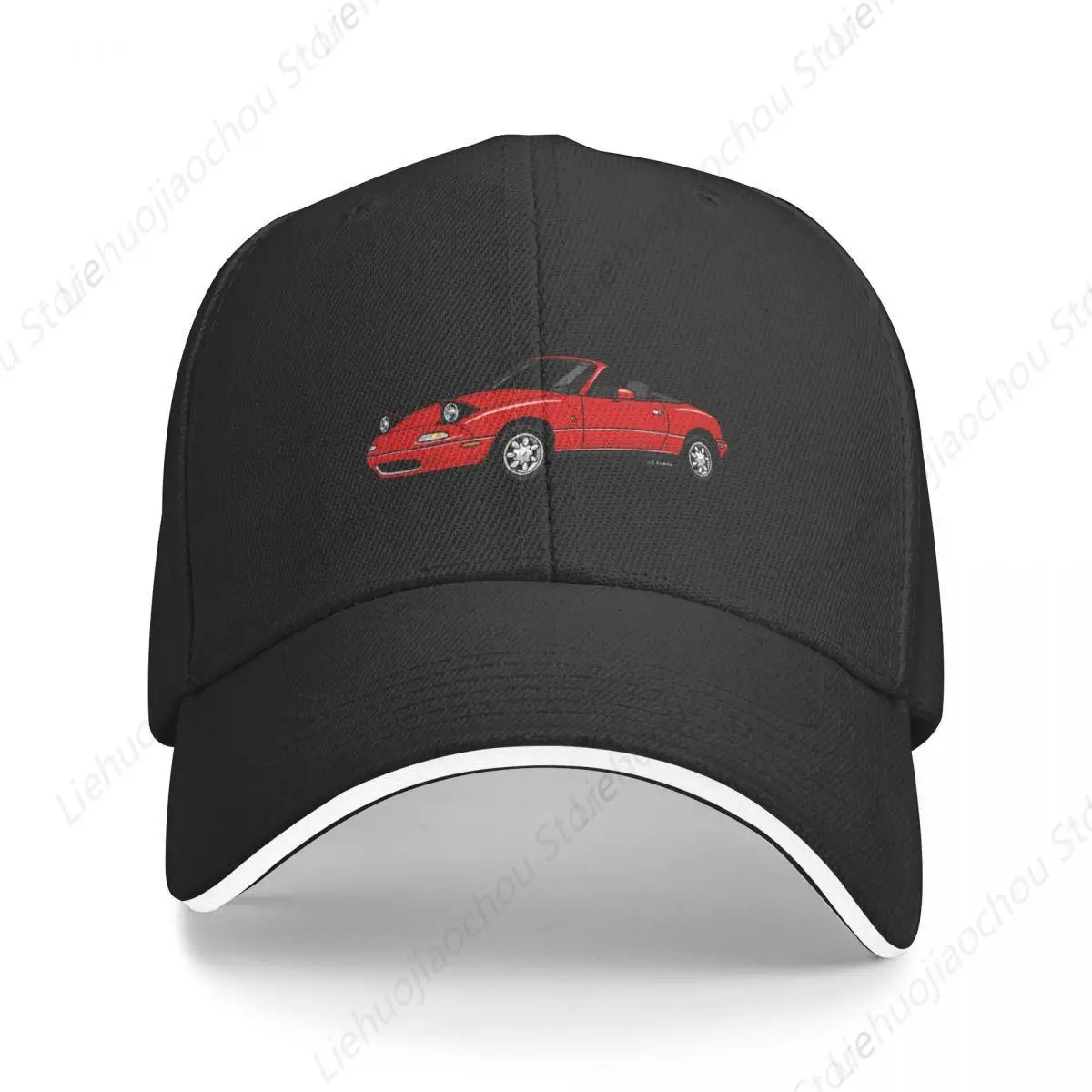 My drawing of the red Japanese roadster Baseball Cap beach hat Visor Women's Beach Outlet 2024 Men's