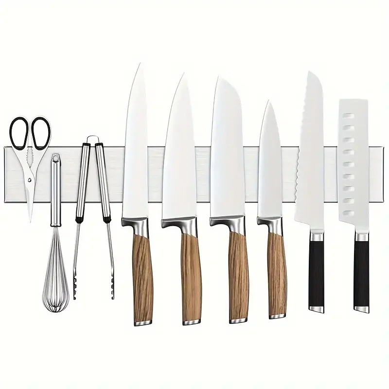 Magnetic Stainless Steel Knife Rack 2