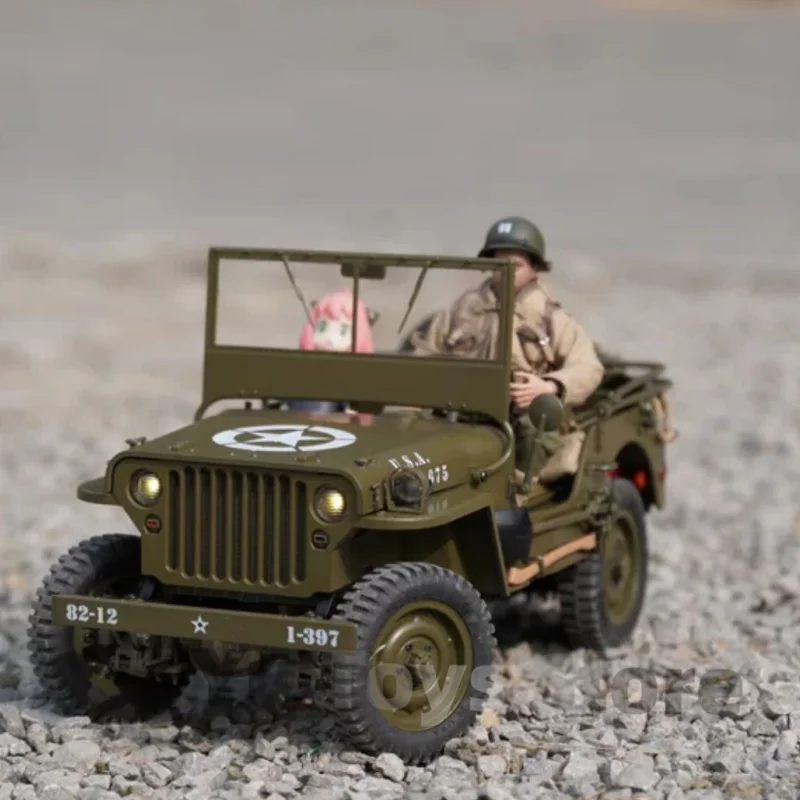 

2,4g 1:12 1941 для Willys Mb Scaler Willys Jeep 4wd Rtr краулер скалолазание масштаб военный грузовик багги радиоуправляемая модель автомобиля взрослые подарки для детей