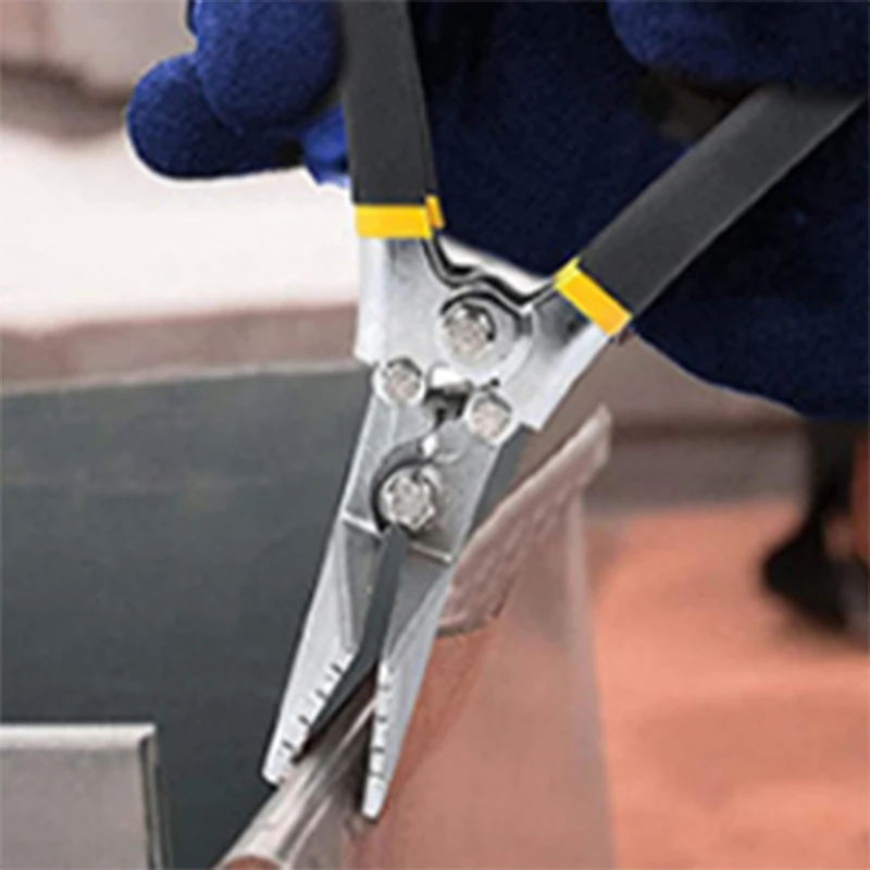 New Sheet Metal Bending Pliers Hand Seamer Wide Jaw Straight 75mm/Elbow 75mm/Straight 150mm Tools for Welding Clamps