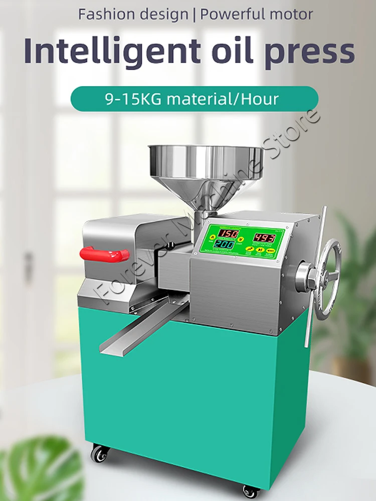 

Small Commercial Fully Automatic Stainless Steel Powerful Motor Widely Usde Healthy Squeezing Intelligent Control Easy Oil Press