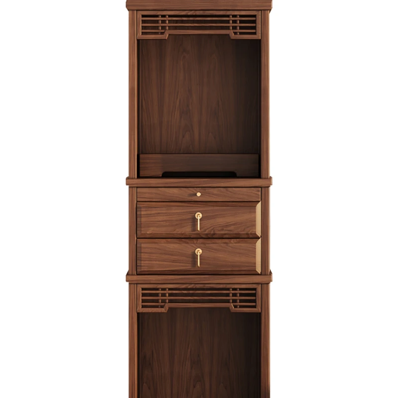 

CX Double-Layer Black Walnut Buddha Shrine Clothes Closet Altar Cabinet God of Wealth Cabinet