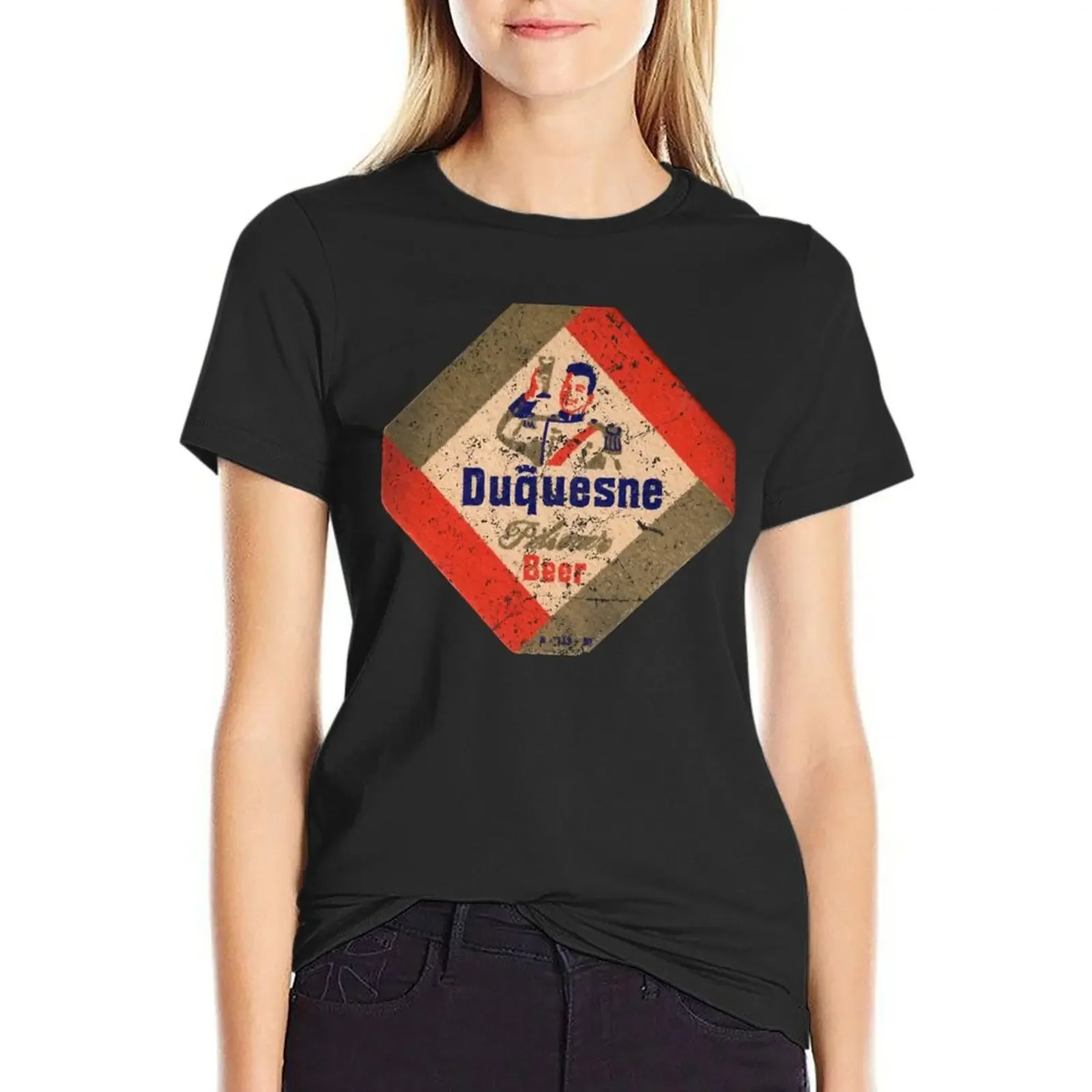 

Duquesne Beer T-Shirt anime Blouse female animal print ariat shirts for Women