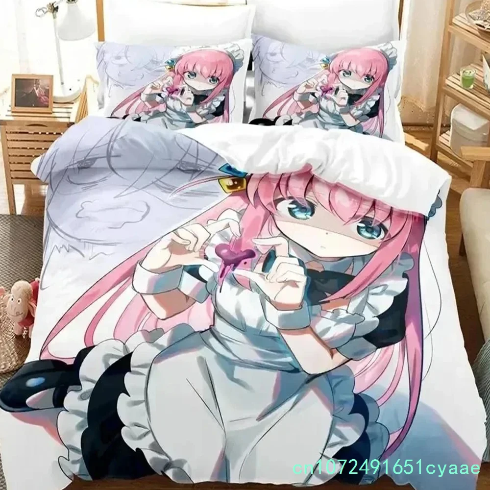 3D Print Anime Hitori Gotoh Bocchi The Rock Bedding Set Duvet Cover Bed Set Quilt Cover Pillowcase Queen Boys Adult