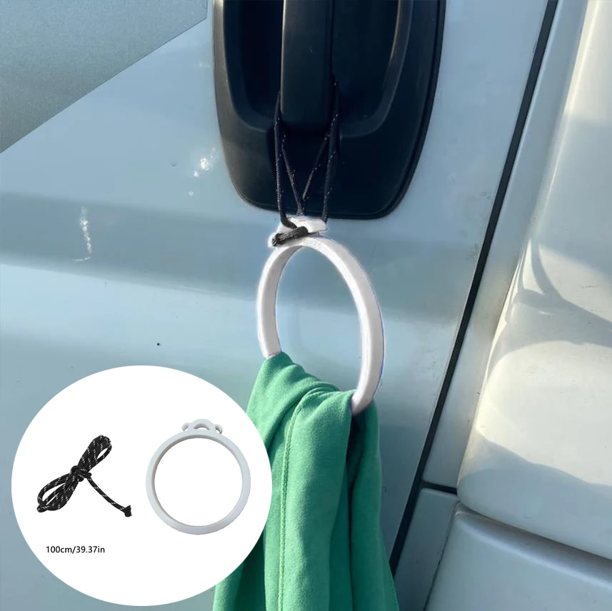 

Portable Camping RV Towel Holder For Travel Caravan Lightweight Towel Storage Ring Motorhomes Caravan Accessories Towel Ring