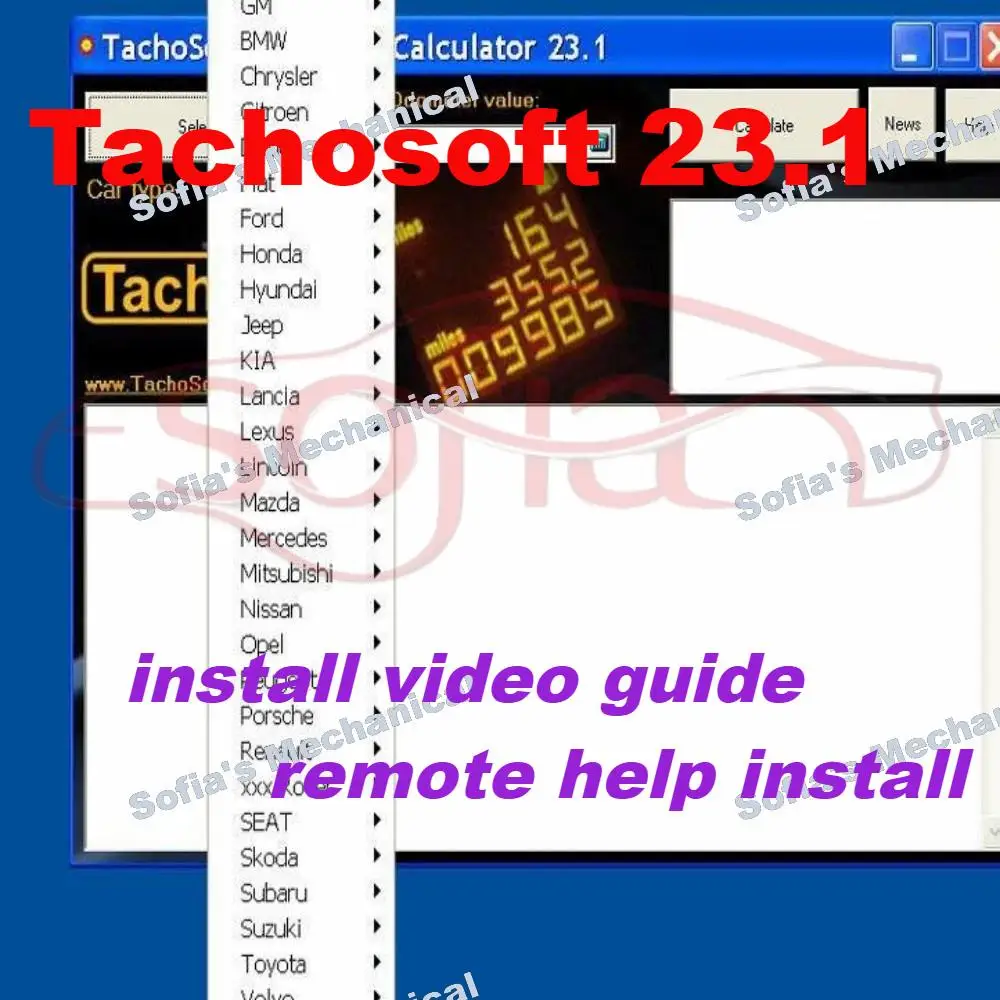 

Newest with License Digital OdometerCalculators TachoSoft Mileage Calculator 23.1 Mileage Software Repair TachoSoft Calculator
