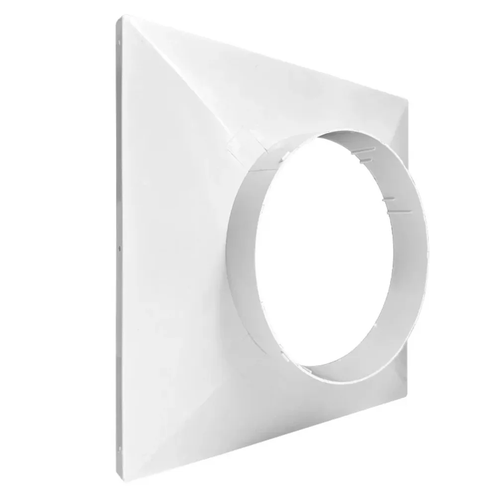 Air Conditioner Exhaust Hose Pipe Adapter Plastic Interface Connector Square To Round Air Duct Adapter 1PCS image 5