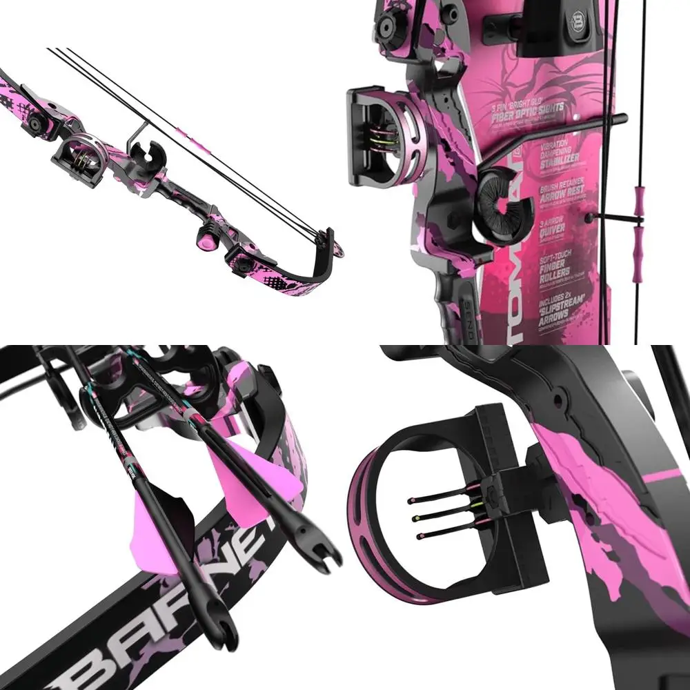 

Tomcat Youth Compound Bow, Right-Handed Bow for Young Archers 8+, 17-22lb Draw Weight, 18-22in Draw Length, with 3 Pin Fiber Opt