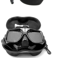 Diving Glasses Storage Box Underwater Mask Goggles Glasses Storage Diving Face Cover Snorkel Zipper Case for Underwater Swimming