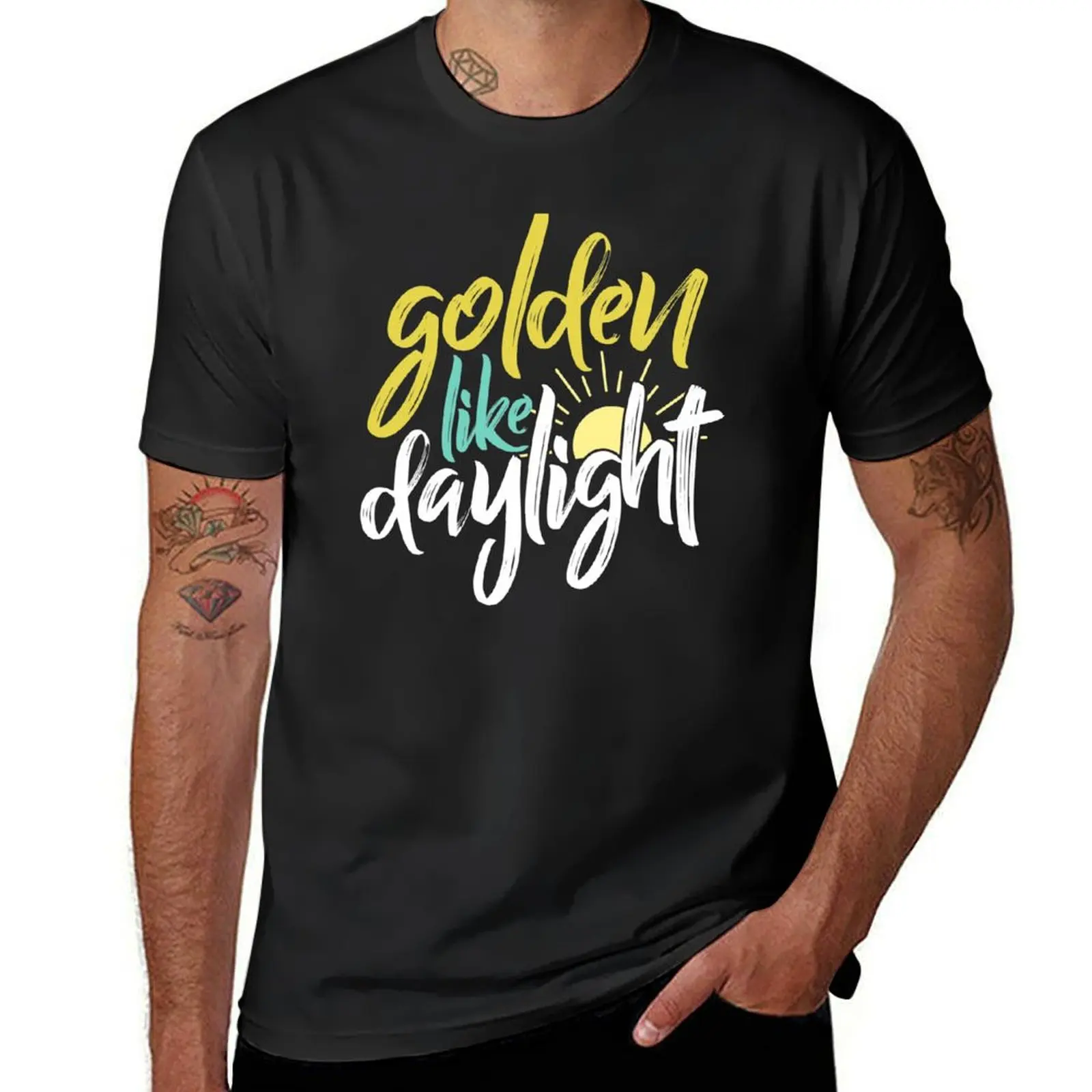 Daylight. T-Shirt summer tops korean fashion hippie clothes blanks men workout shirt