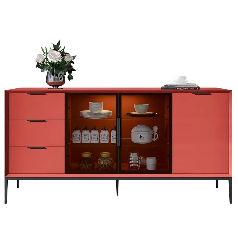 

Минималистичная краска, современная сенсорная лампа из массива дерева, хранилище для чая, входной шкаф, многофункциональный шкаф, винный шкаф