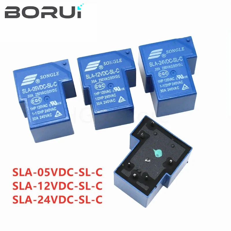 5 buah Power Relay SLA-05VDC-SL-C SLA-24VDC-SL-C SLA-12VDC-SL-C 5V 12V 24V 30A 6PIN T90 baru dan asli