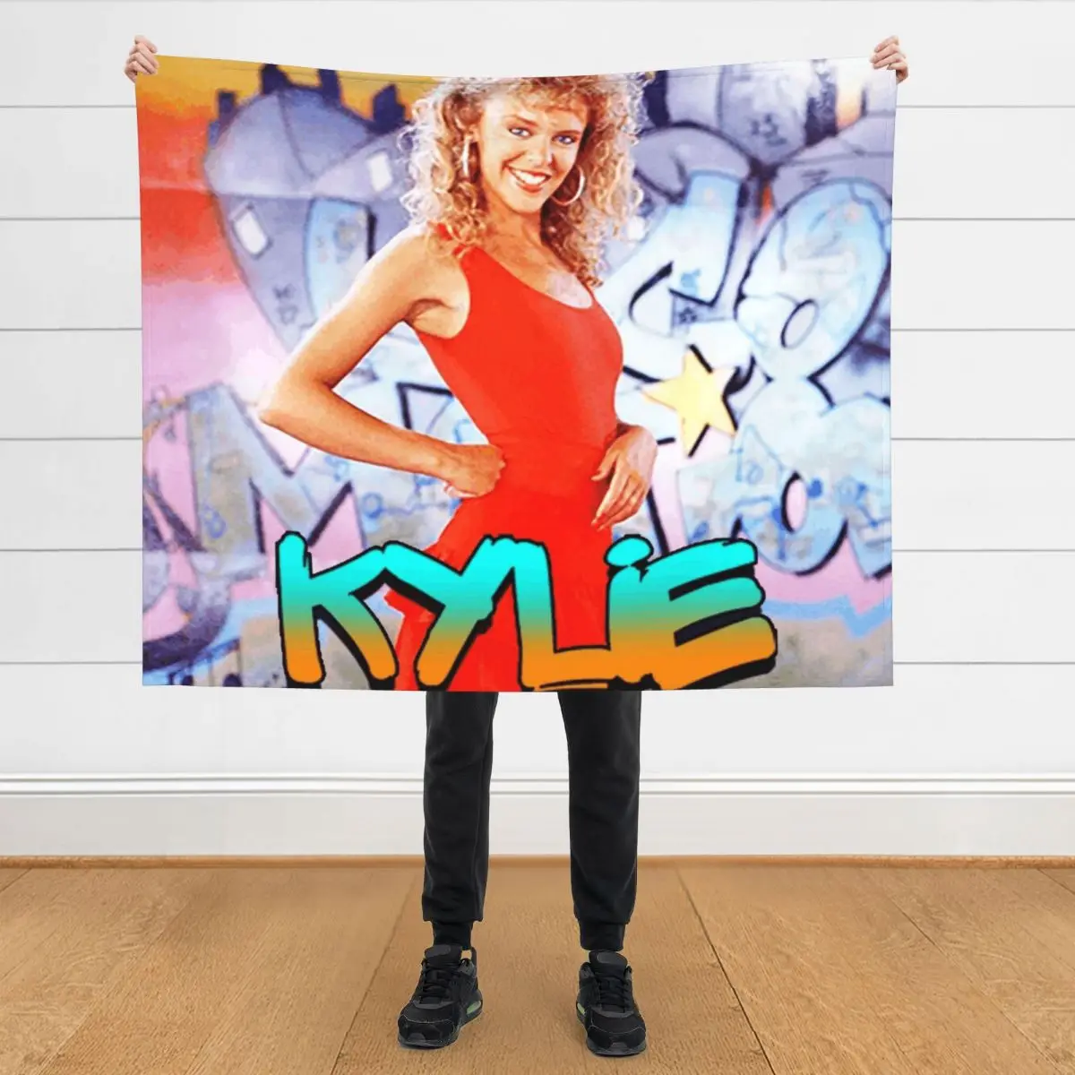 

Retro Kylie Minogue Throw Blanket Giant Sofa heavy to sleep Blankets For Bed Blankets