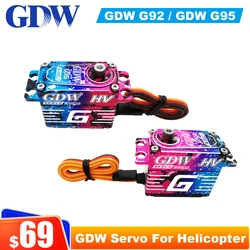 GDW G92 G95 Servo High-Speed Brushless Digital Servos Competition level Standard Servo For RC Helicopter standard digital servo