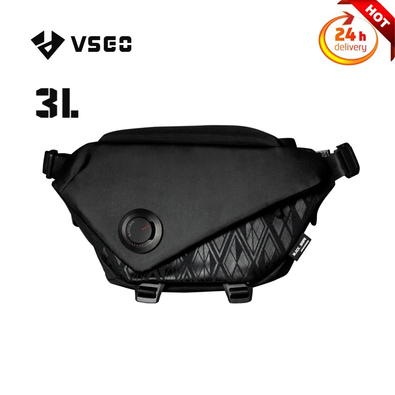 VSGO Photography Chest Bag 3L Crossbody Messenger Bag for Cycling Micro DSLR Digital Camera, Switch Drone Photography Equipment