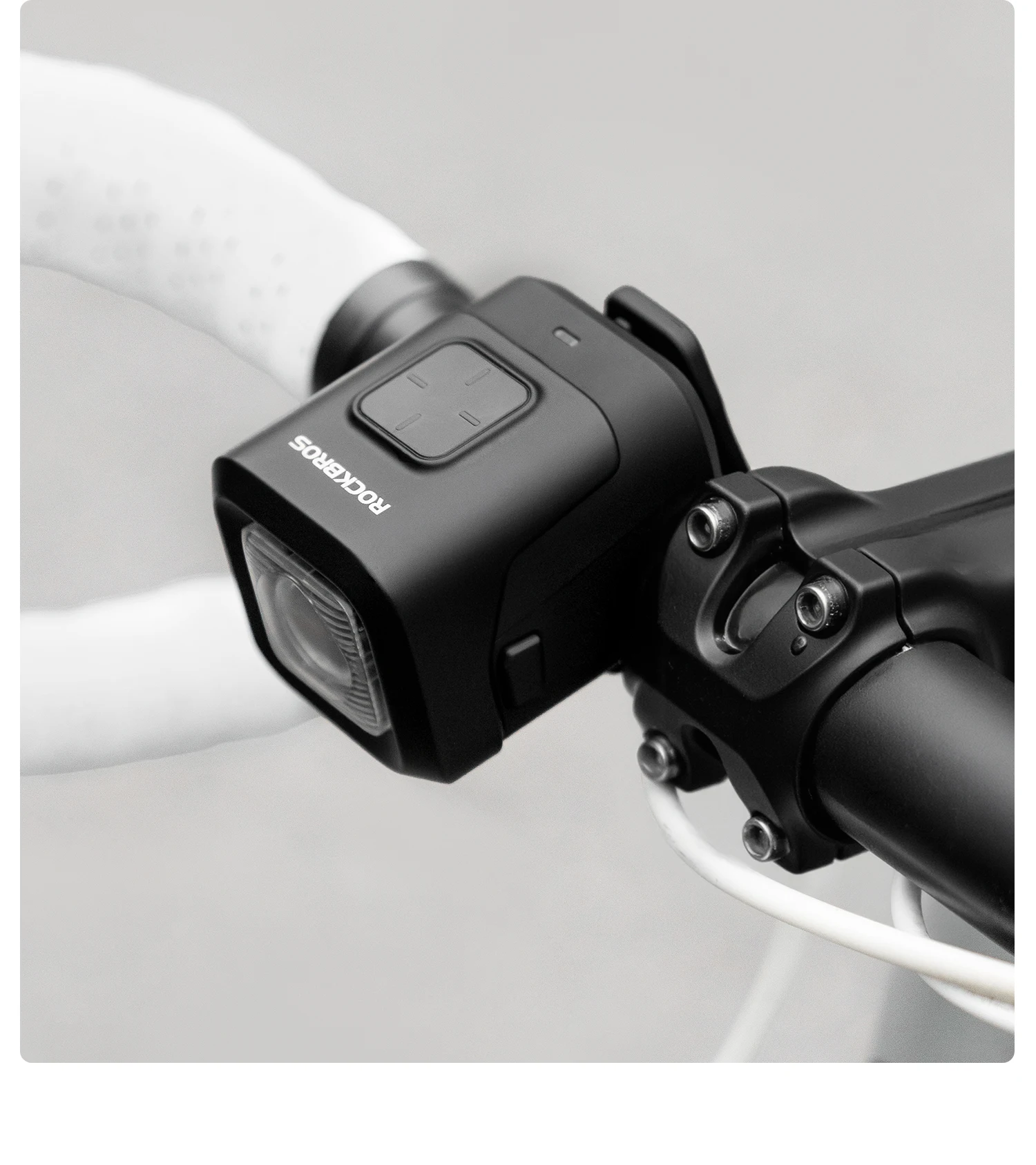 ROCKBROS Bike Horn Light IPX6 Rainproof Type-C Charging 2300mAh Headlight Illuminate Warn Two-in-One Electronic Horn Front Light