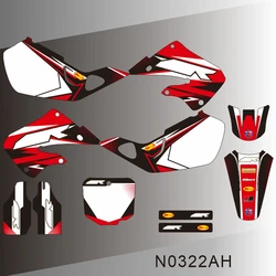 For Honda CR125 CR 125 1998 1999 CR250 CR 250 1997 1998 1999 Full Graphics Decals Stickers Motorcycle Background Custom N0322AH