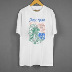 Sonic Youth T-Shirt Experimental Grunge Pixies Band White Men's Clothing Short Sleeve Summer Cotton Tee  Shirt