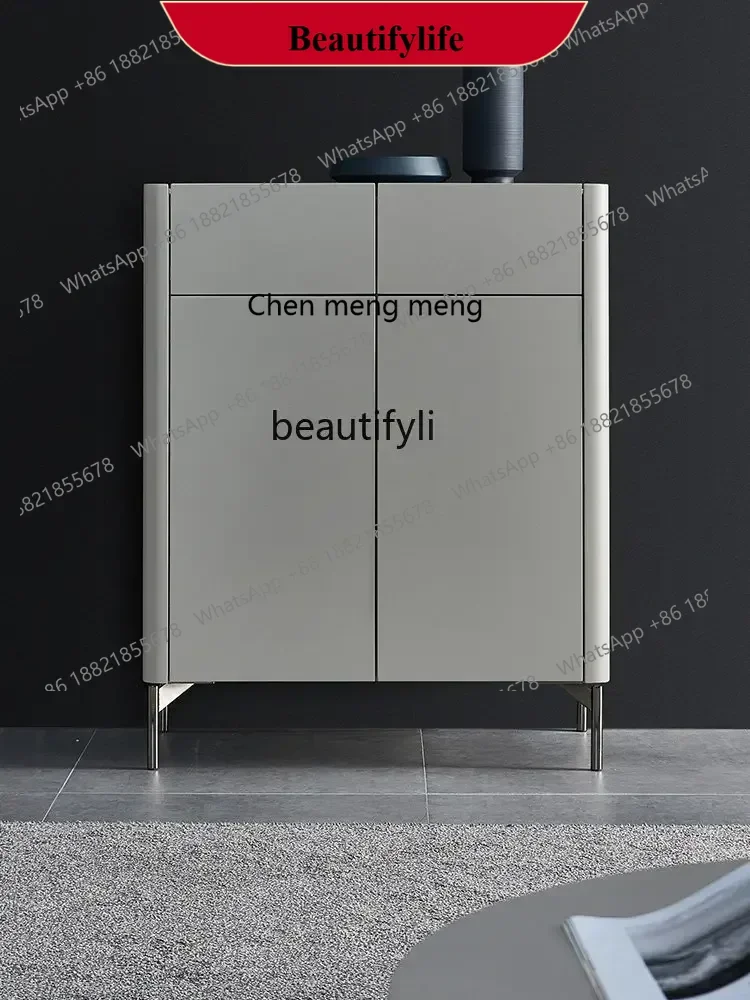 

D178 YY zq Italian Stone Plate Shoe Cabinet Home Doorway Partition Entrance Cabinet Simple Modern Light Luxury Nordic Shoe Cabin