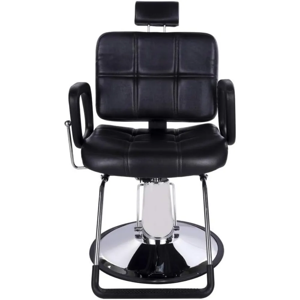 Funnylife كرسي مصفف الشعر الأحمر الهيدروليكي مستلق كرسي الحلاق صالون الشامبو معدات سبا التجميل #5