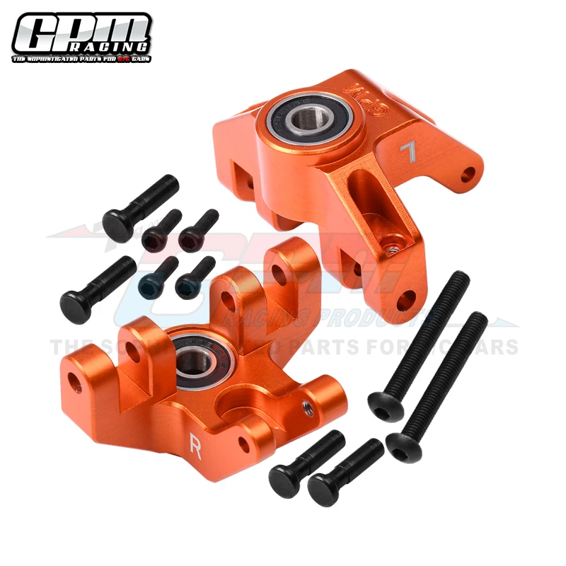 GPM 7075 Alloy Front Spindle Set For LOSI 1/8 LMT Solid Axle Monster Truck