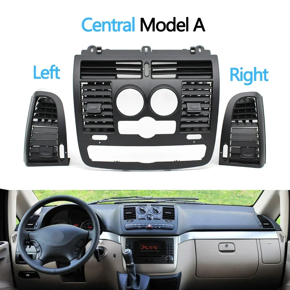 Car Left Right Central Air Vent Outlet Cover For Mercedes Benz Vito Viano W636 W639 2004 2005 2006 2007 2008 2009 2010-2015