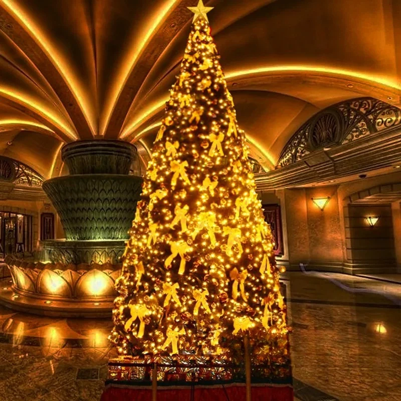 Dense Foliage Large Christmas Tree Complete Package 3/4/5/6M for hotel lobby indoor public hall holiday atmosphere creation