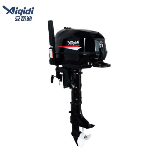 AIQIDI 4-Stroke 6HP F6 Petrol Outboard Engines Short/Long Shaft Manual Start Boat Motor