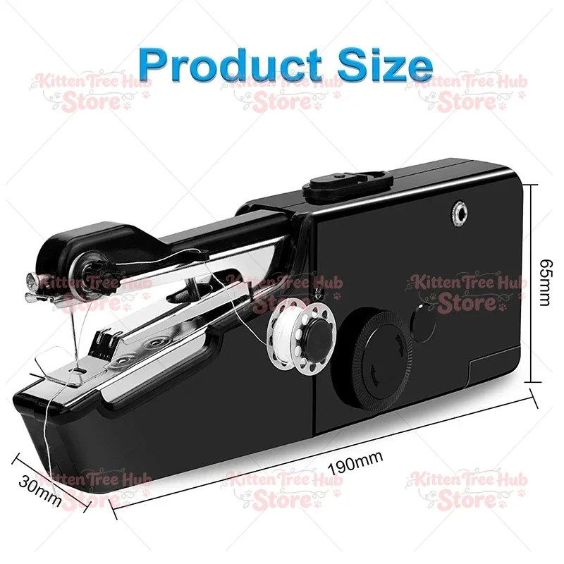 Handheld Sewing Machine Kit, Cordless Mini Quick Repairing Sewing Machine