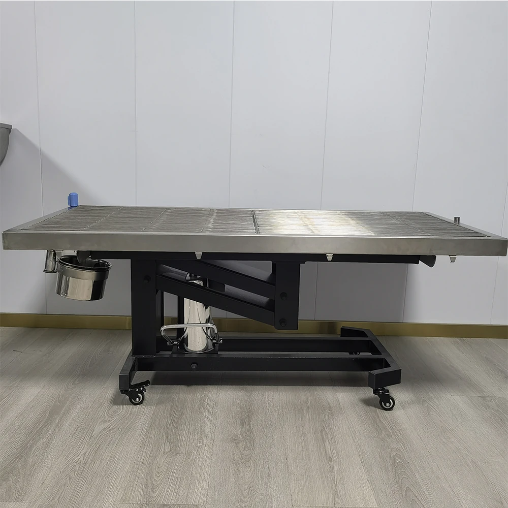 

Veterinary Pet Operating Table 304 Stainless Steel Veterinary Instrument For Dog Cat Disposal Animal