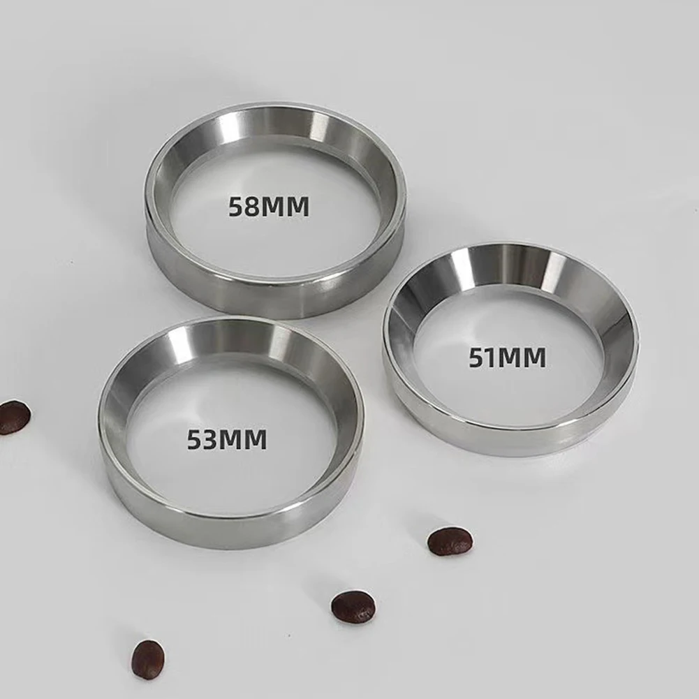 Aluminum Coffee Dosing Funnel with Precision-Fit Portafilter Ring to Support Even Distribution and Reduce Channeling Risk