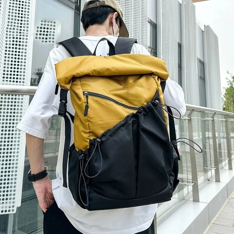 Outdoor backpack Oxford cloth unisex bag Outdoor travel, camping, hiking, large capacity cloth bag students Worker equipment