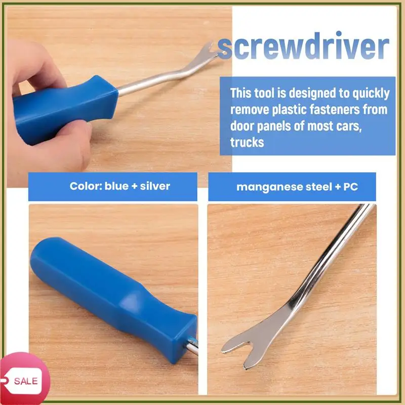 

Уникальный зажим для внутренней обшивки дверей автомобиля, инструмент для снятия крепежа для обивки панели, отвертка, съемник гвоздей