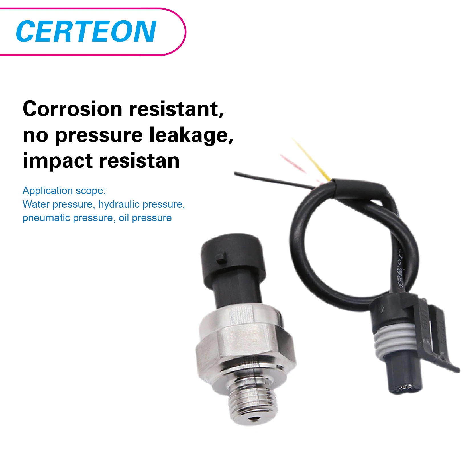 G1/4 Ceramic Pressure Sensor High-Accuracy Compact Pressure Transducer for Gas and Liquid Industrial Waterproof Design