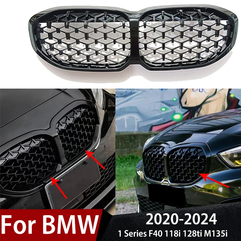 

Для BMW серии 1, F40 118i 128ti M135i xDrive 2020-2024, передний бампер, решетка почек, крышка, аксессуары, модификация, внешний вид