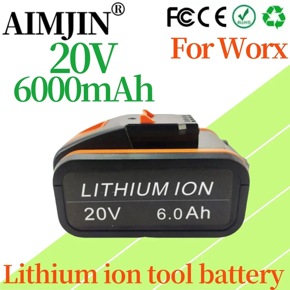 

Original 20V 6000mAh For WORX WA3553 WG630 WG629 WX372 WX390 WX394 WX550 WX523 WX802 WX858 WX900 Power tool battery