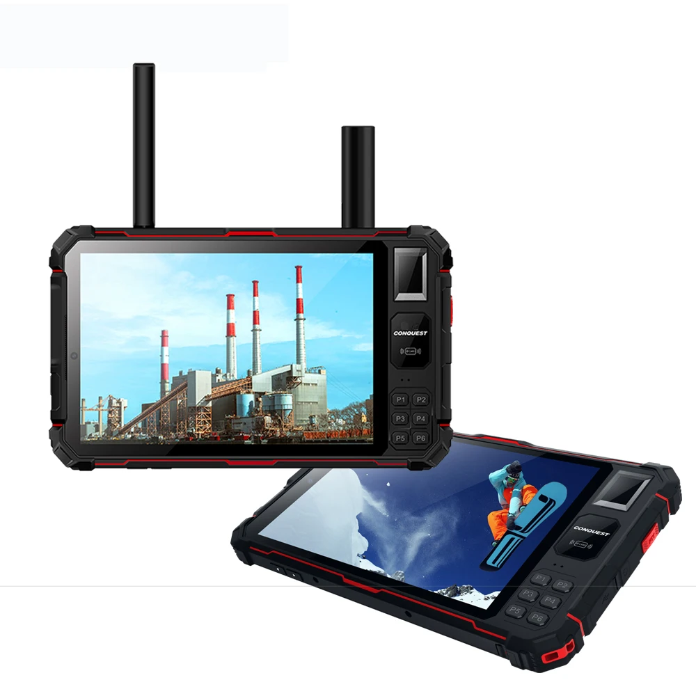 CONQUEST S22-5G Android 11 6GB+ 128GB 1920x1200 RTK GPS navigation location NFC IR temp detection rugged tablet PC RFID scanner