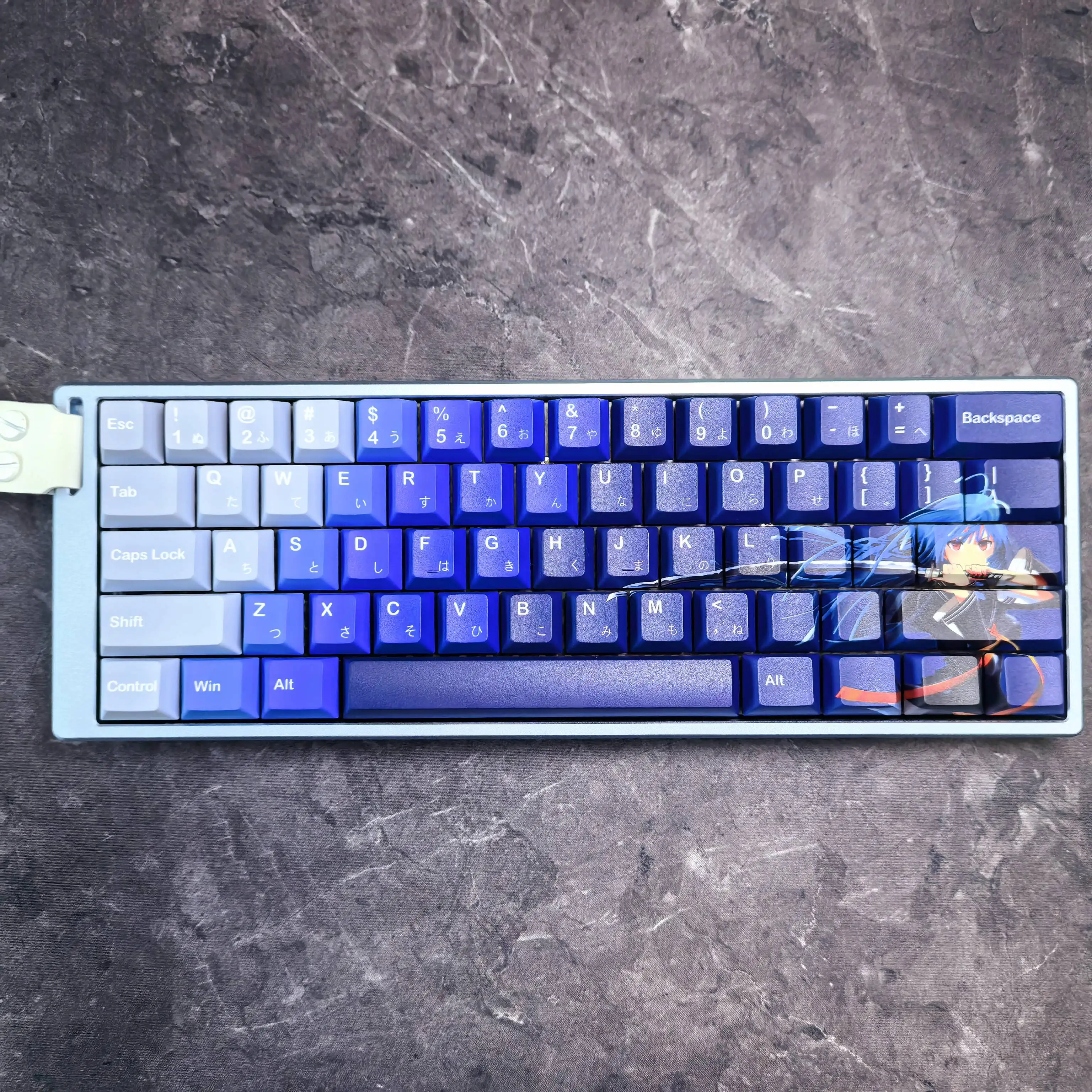 HM66 keycap คีย์136 PBT ความร้อนระเหิดเชอร์รี่โปรไฟล์ที่กำหนดเองหมวกคีย์ wooting สำหรับแป้นพิมพ์กล HM66อุปกรณ์เสริมพีซี