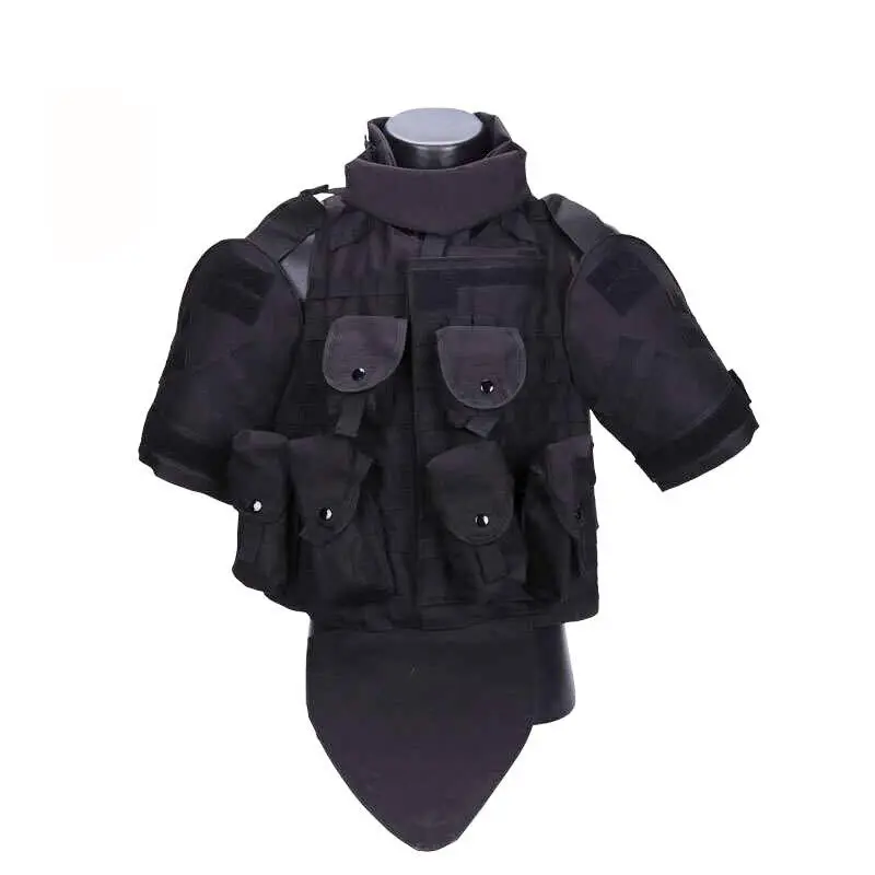 Black Tactical OTV Airsoft Assault Combat Protection Vest Survival Armor Gear  With Pouch/Pad USMC Airsoft Military Molle