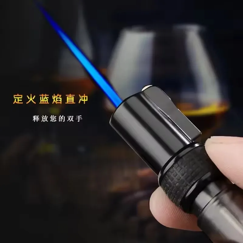 New Honest Grinding Wheel Direct Injection Lighter, Metal Windproof Personalized Lighter, Ignition Tool for Cigarettes and Cigar
