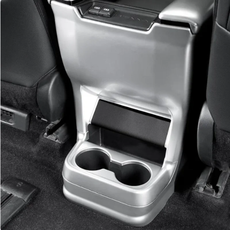 

For Toyota Sienna 2021 2022 2023 Car Rear Air Conditioning Outlet Cover Water Cup Frame Trim Kit Decoration Accessories 3PCS