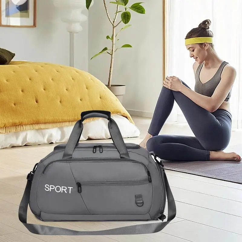 Bolsa de transporte Weekender para hombre, bolso deportivo para gimnasio, de gran capacidad, con múltiples bolsillos para exteriores