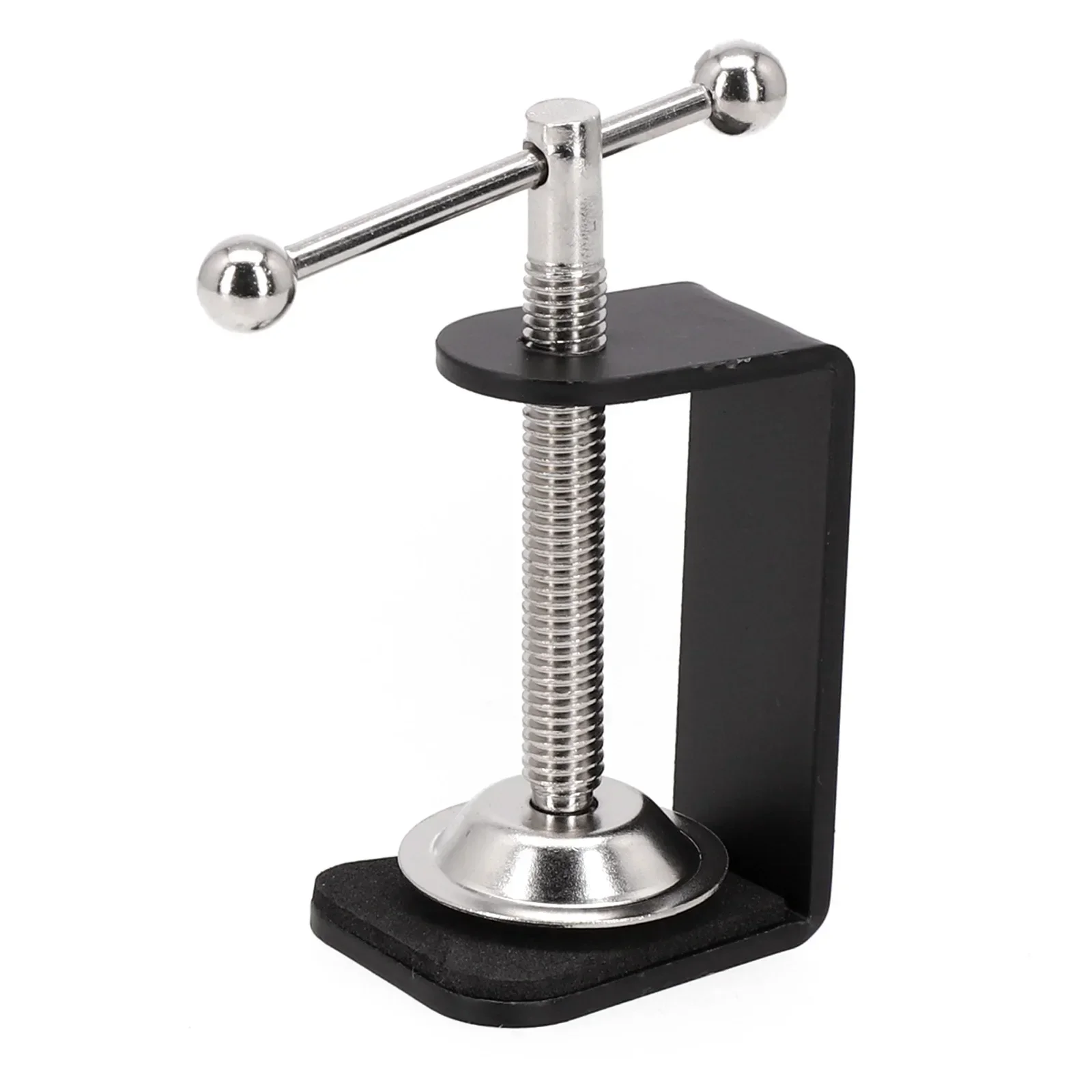 Long-lasting Shop Home Office Clamp Table Mount Clamp Stainless Steel 5cm Height C-shaped Design Securely Mount