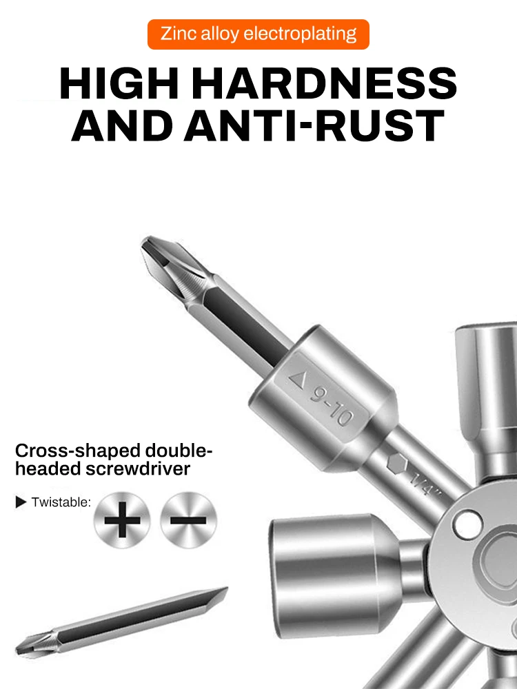 10 في 1 متعددة الوظائف عبر التبديل مربع مفتاح ربط سبيكة مثلث عالمي للمصعد صندوق خزانة كهربائية خزانة القطار