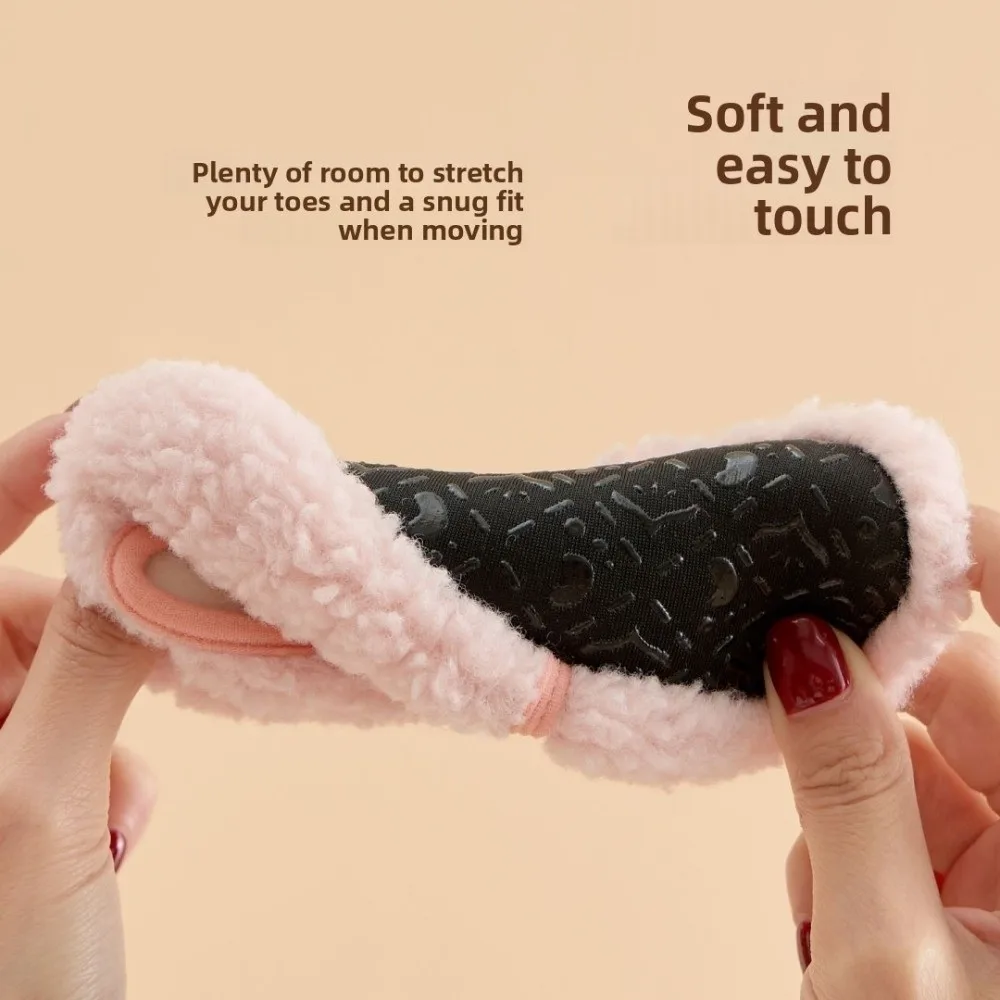 New Cartoon Baby Floor Socks Adjustable Buckle Rabbit Cat Bear Kids Slippers Soft Sole Anti Skid Indoor Home Slippers Home Wear